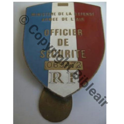 SECURITE NH BADGE OFF SECURITE  SM Pince soudee Dos lisse grave CNE Didier Rondeau AB.39301.H Src.P.RAUSCH 